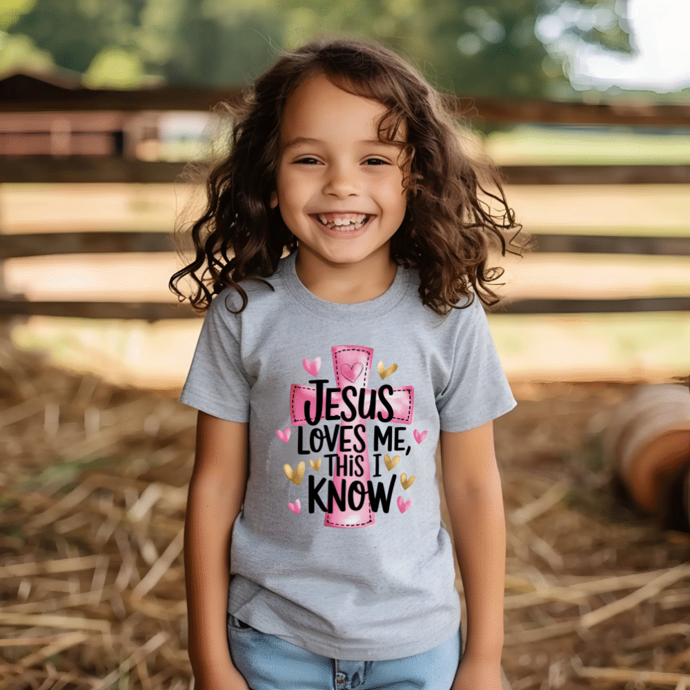 Jesus Loves Me Children T-Shirt - Image 2