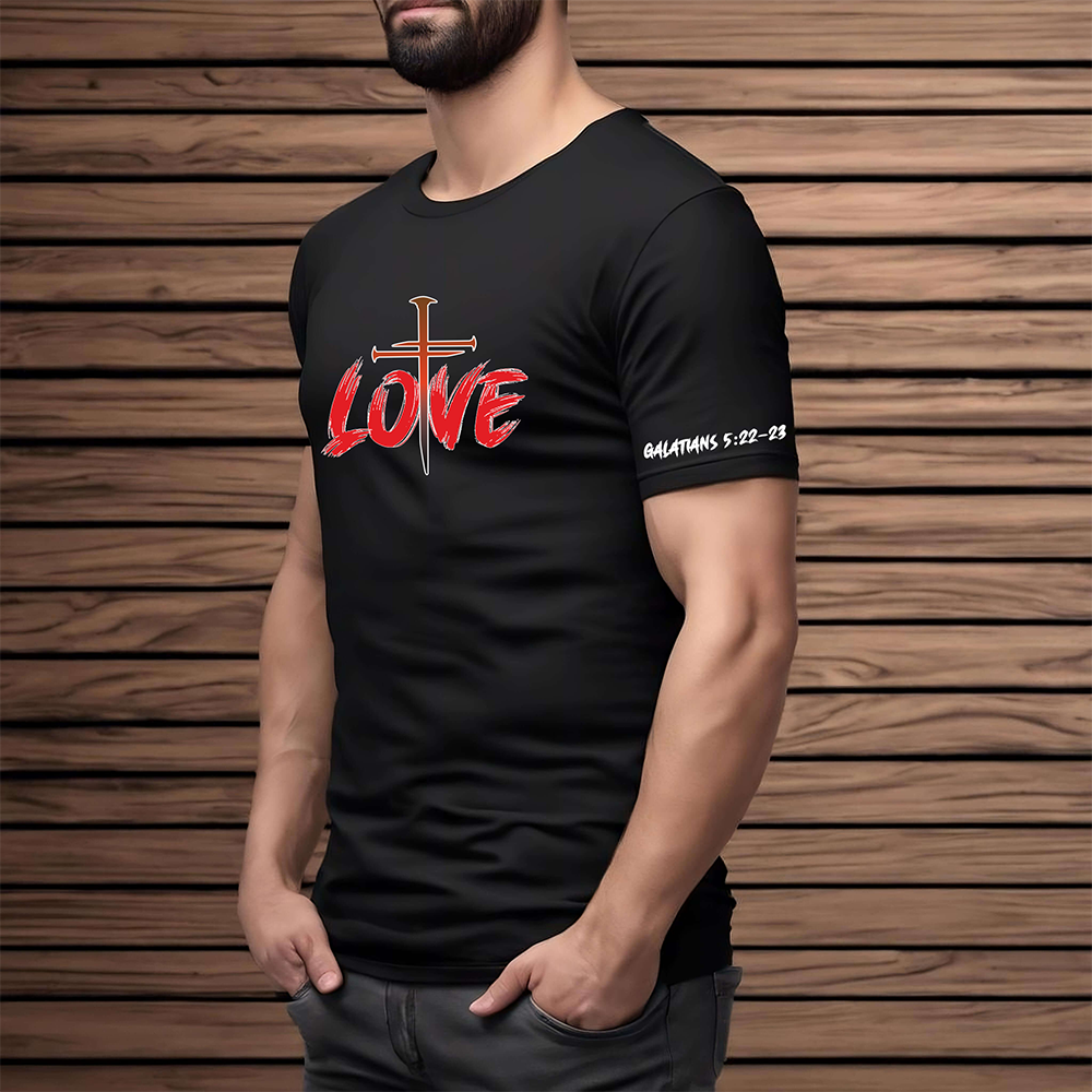 Love T-Shirt Black Sleeve(M) 1