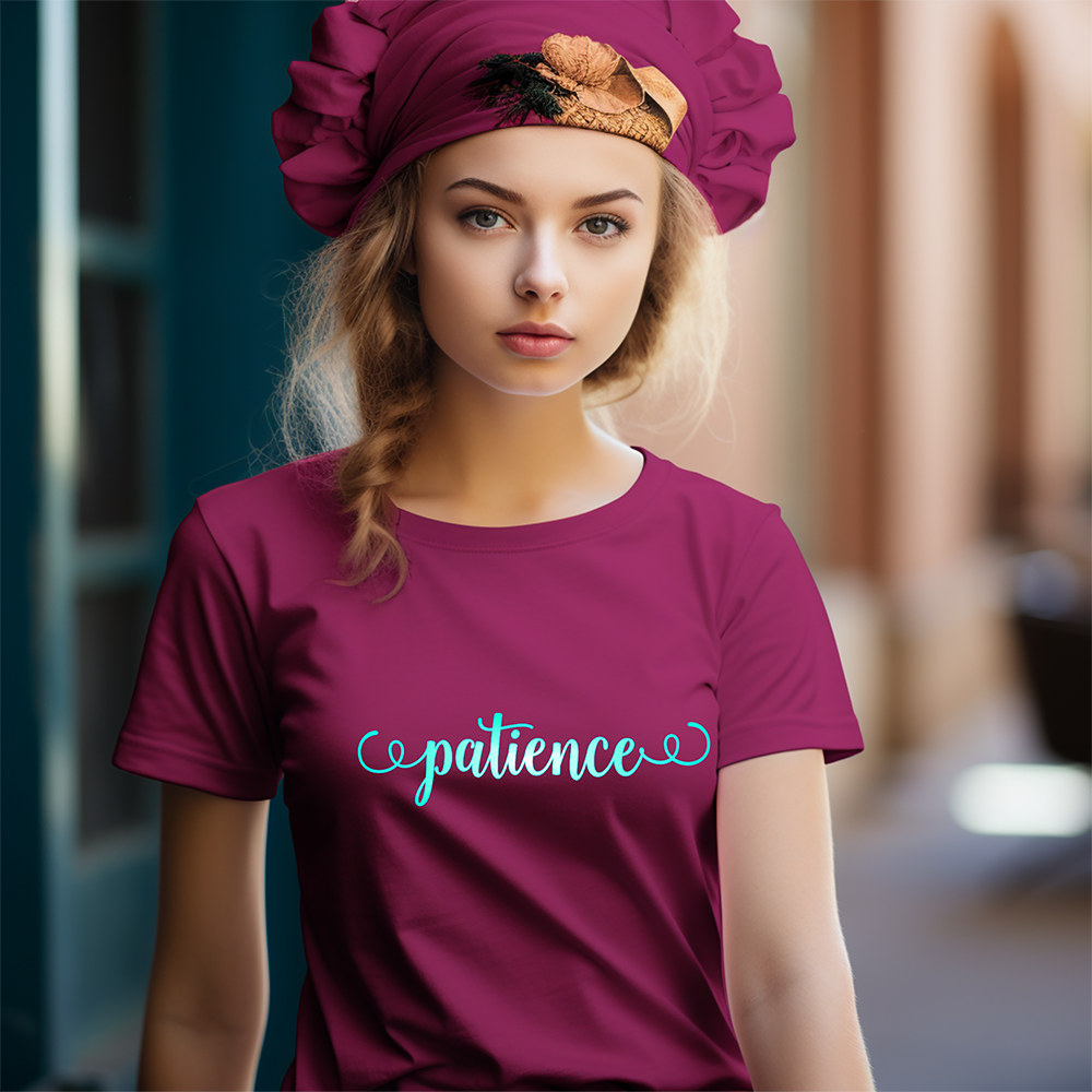 Patience T-Shirt Purple(L) 1