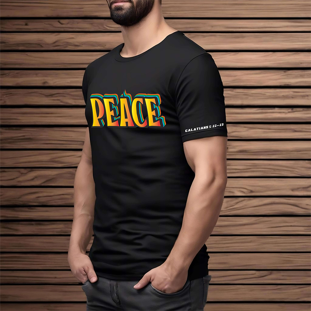 Peace T-Shirt Black(M) 2