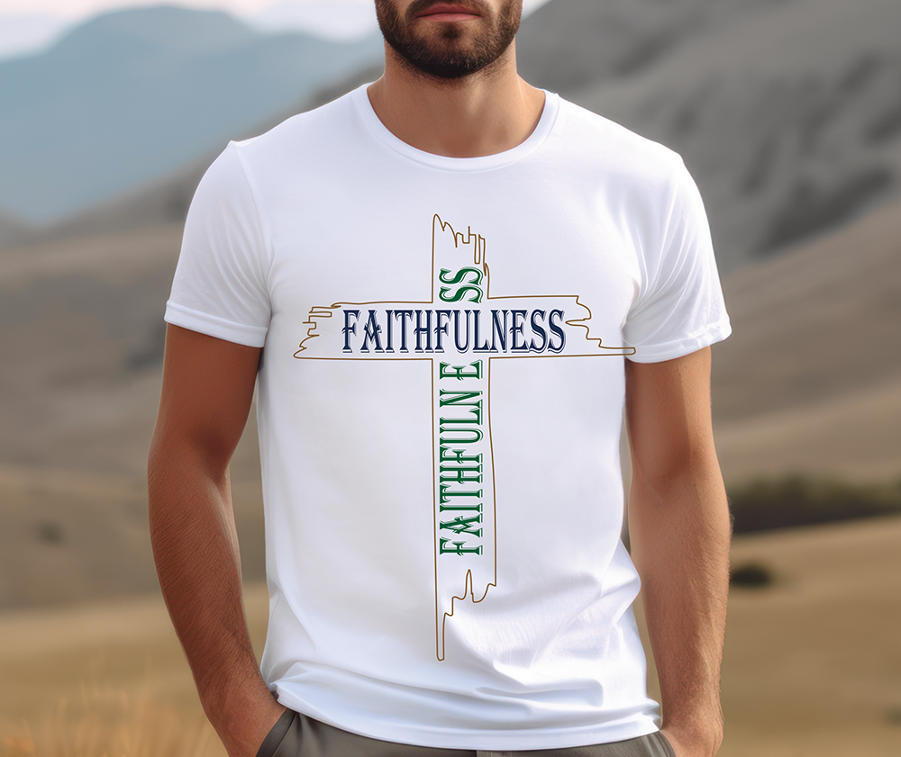 T-Shirt Faithfulness White Front 1(M)